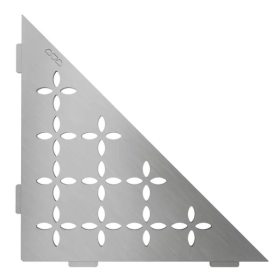 Etagère d'Angle de Douche Schlüter-Shelf-E-S1 Floral 210x210 Inox