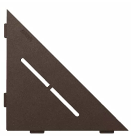 Etagère d'Angle de Douche Schlüter-Shelf-E-S1 Pure 210x210mm Bronze