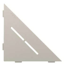Etagère d'Angle de Douche Schlüter-Shelf-E-S1 Pure 210x210mm Crème