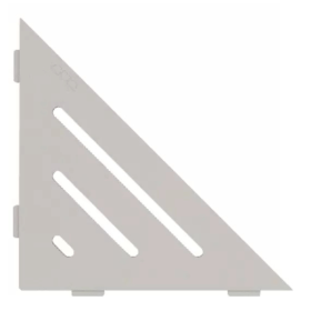 Etagère d'Angle de Douche Schlüter-Shelf-E-S1 Wave 210x210mm Grège