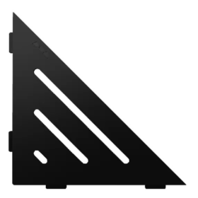 Etagère d'Angle de Douche Schlüter-Shelf-E-S1 Wave 210x210mm Noir mat