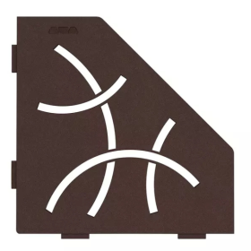 Etagère d'Angle de Douche Schlüter-Shelf-E-S2 Curve 190x195mm Bronze