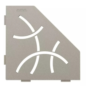 Etagère d'Angle de Douche Schlüter-Shelf-E-S2 Curve 190x195mm Pierre