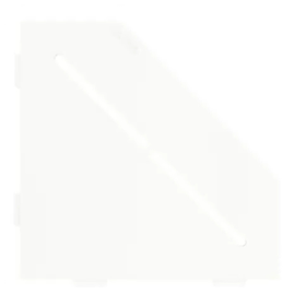 Etagère d'Angle de Douche Schlüter-Shelf-E-S2 Pure 195x195mm Blanc mat