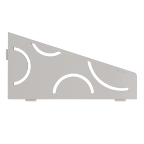 Etagère d'Angle de Douche Schlüter-Shelf-E-S3 Curve 154x295mm Grège