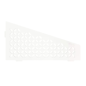 Etagère d'Angle de Douche Schlüter-Shelf-E-S3 Floral 154x295 Blanc mat