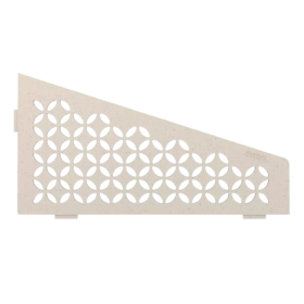Etagère d'Angle de Douche Schlüter-Shelf-E-S3 Floral 154x295mm Ivoire