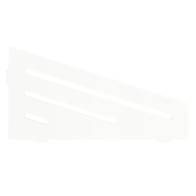 Etagère d'Angle de Douche Schlüter-Shelf-E-S3 Wave 154x295mm Blanc mat