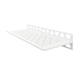 Etagère de Douche Alu Schlüter-Shelf-W-S1 Floral 300x115mm Blanc mat