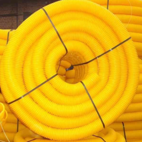 Gaine TPC jaune Ø 50 mm en couronne de 50 ML, la couronne