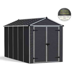 Abri de Jardin Polycarbonate Canopia Rubicon 7 m² Gris
