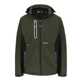 Veste Softshell Herock Taris Kaki Fonce/Noir