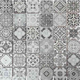 Mosaïque Meknes Travertin Décoré TR07, Plaque 30,5 x 30,5 x 1 cm
