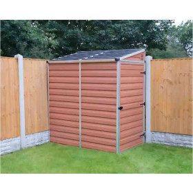 Abri de Jardin Adossé Polycarbonate Canopia Skylight 1,8 m² Ambre