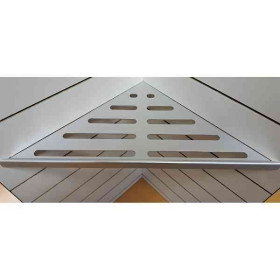 Etagère de Douche Aluminium angle 90° 170x340mm Brossé