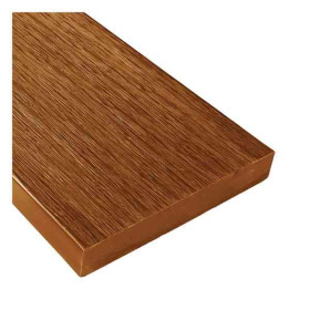 Lame de Finition Terrasse Composite Fiberdeck 23x138mm, 3m Teak