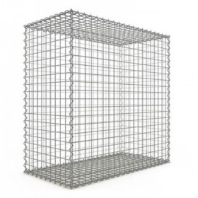 Gabion 100x100x50 cm fil 4mm maille 5x5 cm 5 faces sans dessous