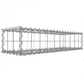 Gabion 100x20x30 cm fil 4 mm maille 10x10 cm 5 faces sans 1 côté