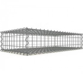 Gabion 100x20x50 cm fil 4 mm maille 5x5 cm 5 faces sans dessous