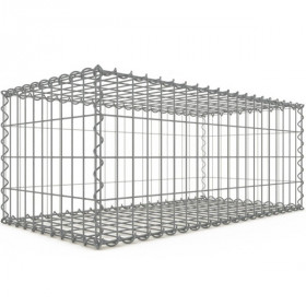 Gabion Rectangulaire 100x40x50 cm 4 faces fil 4 mm maille 5x10 cm