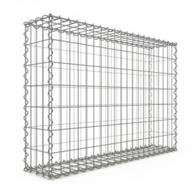 Gabion 100x70x20cm fil 4mm maille 5x10 et 10x10cm 5 faces sans dessous