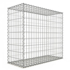 Gabion 100x90x40cm fil 4mm maille 5x10 et 10x10cm 5 faces sans dessous