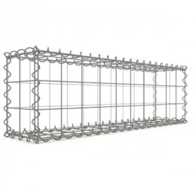 Gabion 150x50x30 cm fil 4mm maille 10x10 cm 5 faces sans 1 côté