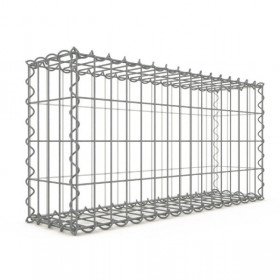 Gabion 200x100x50 cm fil 4,5mm maille 5x10 cm 5 faces sans 1 côté