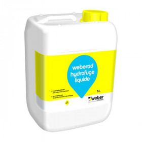 Hydrofuge Liquide Mortiers et Béton Weberad 5l