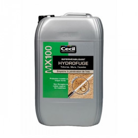 Imperméabilisant Hydrofuge Toiture Mur et Sol Cecil MX 100 20L