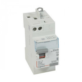Interrupteur Différentiel 25A Type A 30mA 230V 2P, Legrand 411637