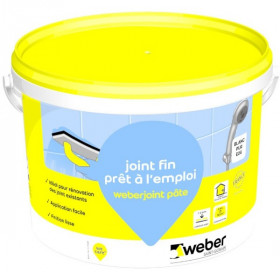 Joint Fin Carrelage Mur, Plan de Travail Weberjoint Pâte Blanc 5kg