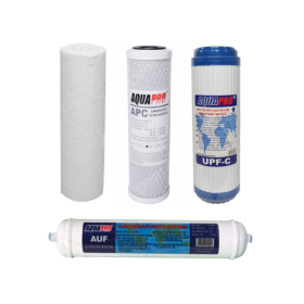 Kit 4 Cartouches pour Purificateur sous Evier Aquapro AUS3-UM
