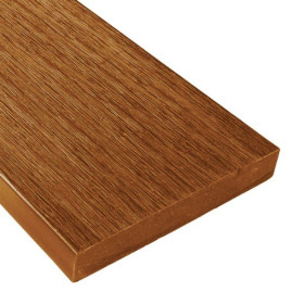 Lame de Finition Terrasse Composite Fiberdeck 23x138mm, 3m Teak