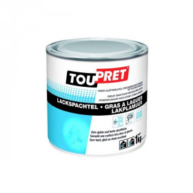 Enduit de Finition en Pâte Toupret Gras à laquer Blanc Cassé Bidon 1 kg