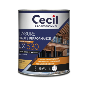 Lasure Haute Performance pour Extérieur Cecil LX5 30 Incolore 1L