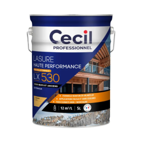 Lasure Haute Performance pour Extérieur Cecil LX5 30 Incolore 5L