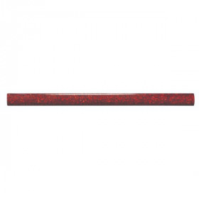 Frise Carrelage Paillette Rouge Verre Alu LI22, Listel 1 x 60 x 1 cm