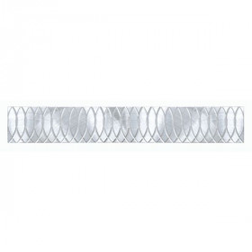 Frise Carrelage Grave Naturelle Verre Alu LI28, Listel 2,3 x 60 x 0,8 cm