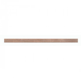 Frise Carrelage Marron Verre Alu LI43, Listel 0,8 x 60 x 0,8 cm