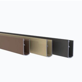 Lisse Basse Aluminium Fiberdeck Akido, 12 x 27 x 2485 mm