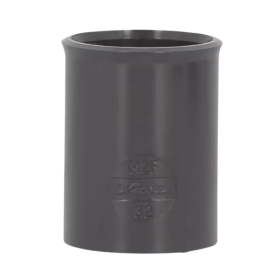 Manchon PVC à Coller F-F NF Nicoll Hometech® Anthracite, ⌀32mm