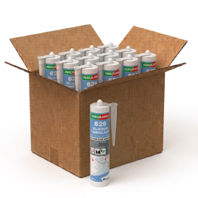 Mastic 626 Silicone Carreleur Gris moyen ParexLanko, 12 x 300 ml