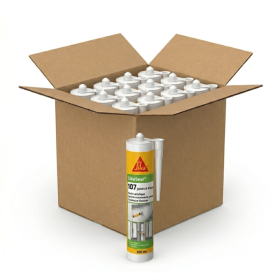 Mastic Acrylique SIKASEAL 107 Joint et Fissure Blanc, carton 12 x 300ml