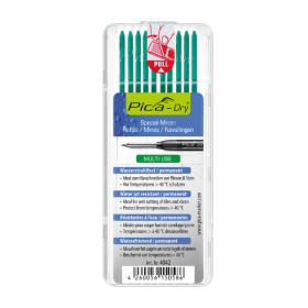 Mine Permanente 2,8mm pour Crayon de chantier Pica Dry® 4042 Vert x10