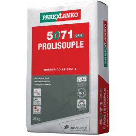 Mortier Colle Déformable Prolisouple Blanc ParexLanko L5071BL25 25 kg