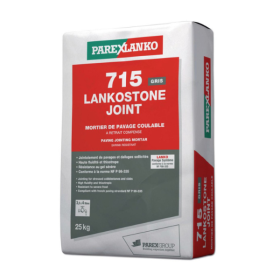 Mortier de Jointoiement Lankostone 715 gris, sac de 25kg