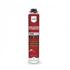 Mousse Polyuréthane Ignifuge Tec7 Pur Pro Aérosol de 750 ml