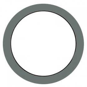 Oeil de boeuf fixe aluminium couleur au choix, ovale 80 x 60 cm