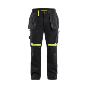 Pantalon de Travail Blaklader 1555 Noir/Jaune fluo